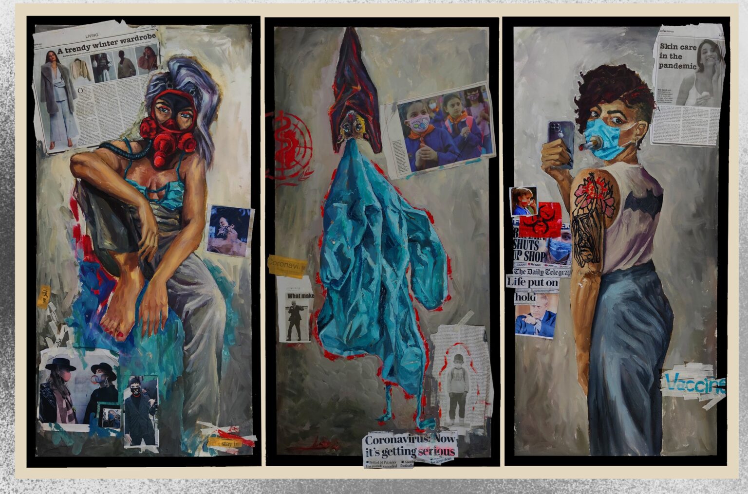 Virus Memory
2021
Oil on canvas
3 pieces each on 120x50 cm
