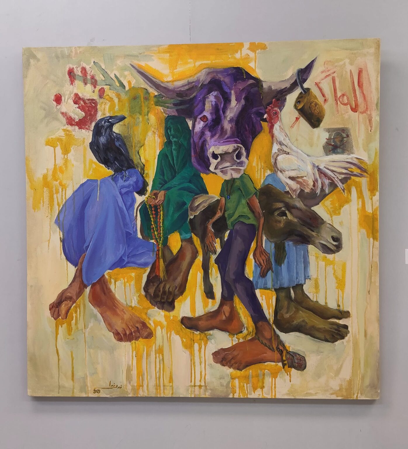 The Cycle
2021
Acrylic on canvas
100X100cm
