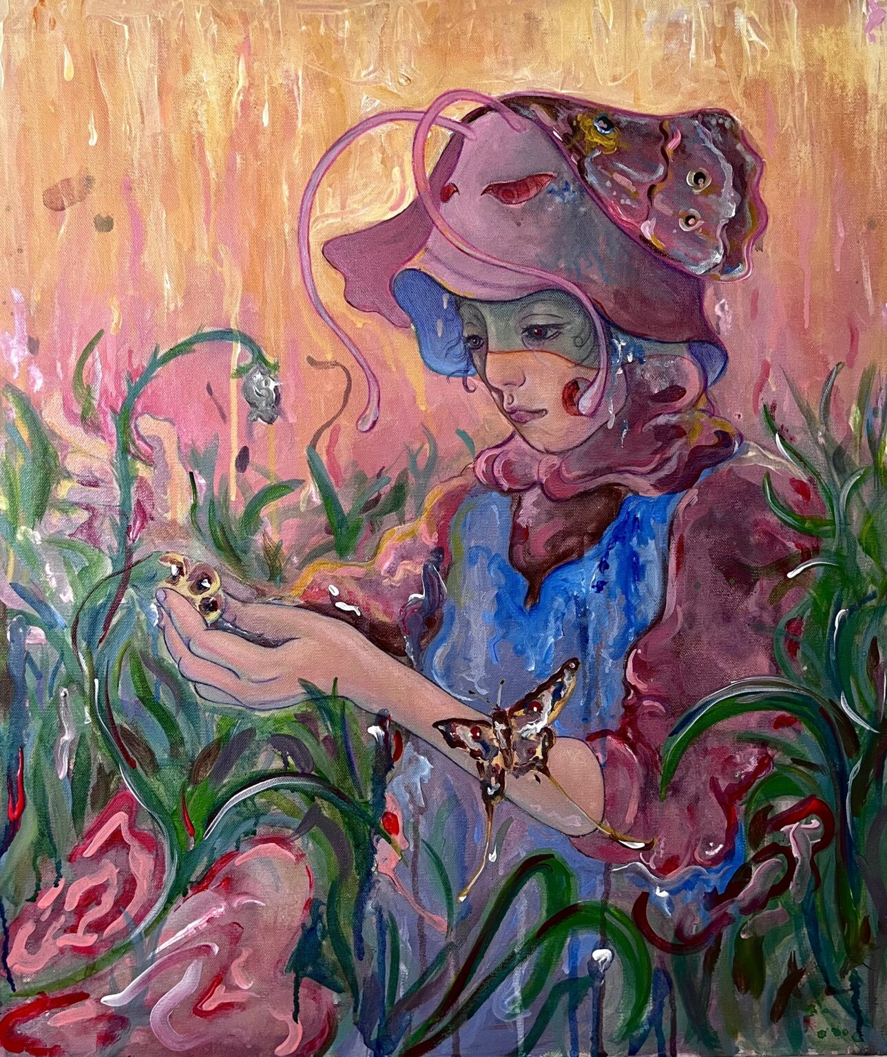 "فراشات الربيع"
اكرليك علي كانفس
70*60 cm
2026