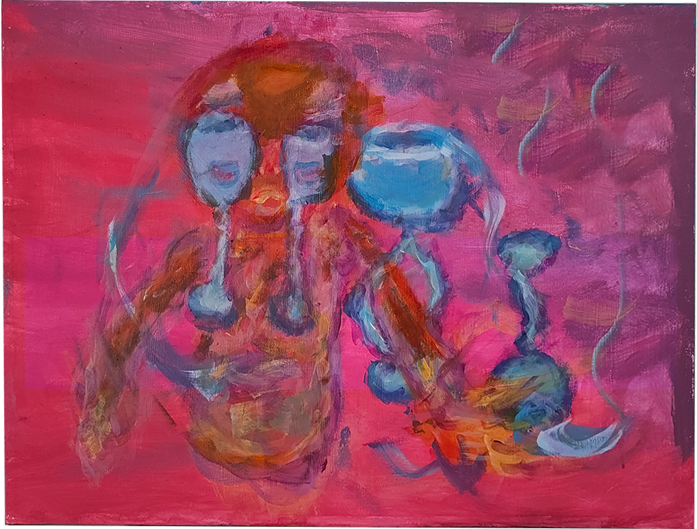 Man in the mirror
2025
Acrylics, markers
100 x 100 cm