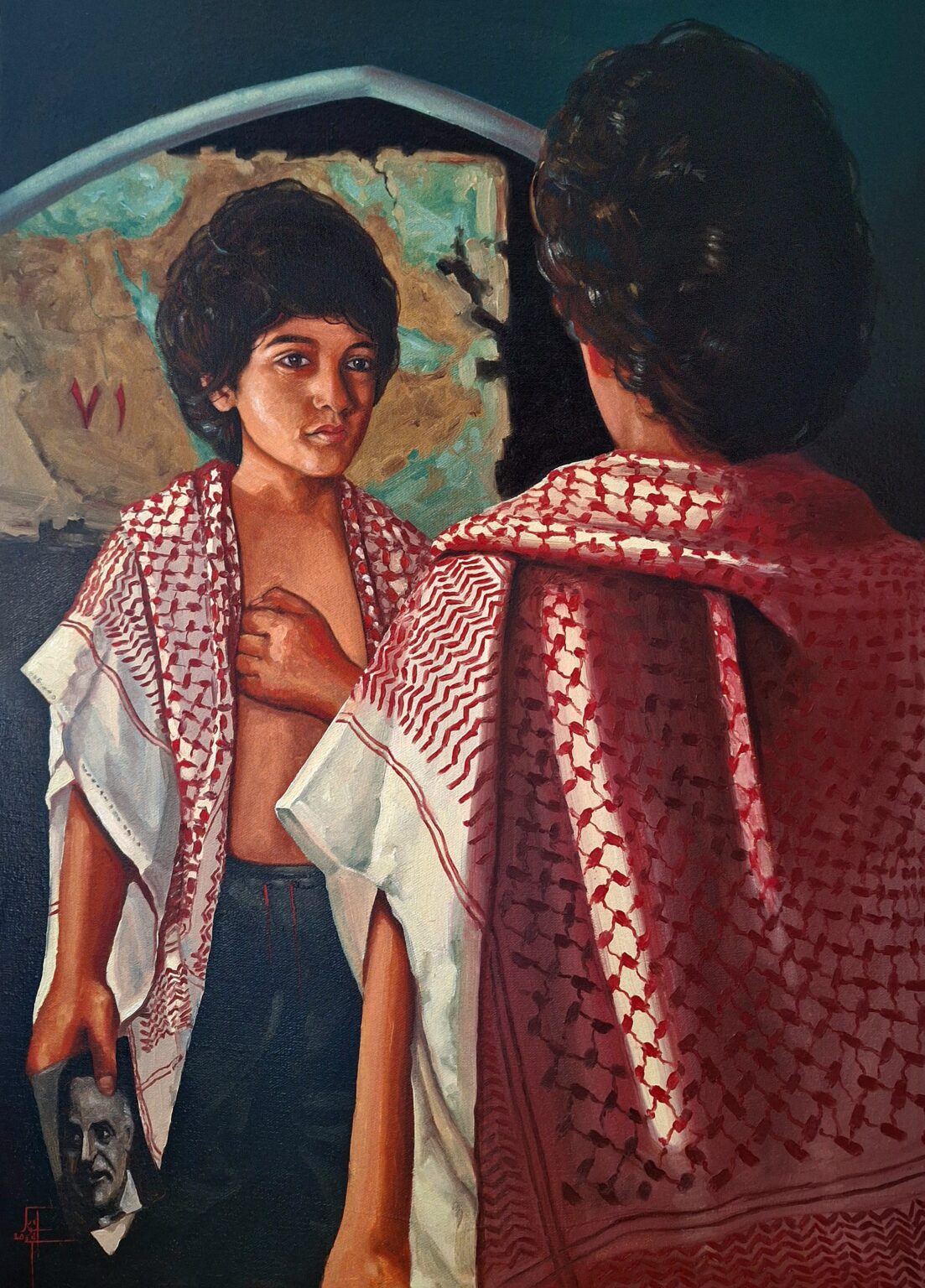 العنوان / القسم
السنه / ٢٠٢٥
الخامه / ألوان زيتيه
الأبعاد / ١٠٠×٧٠