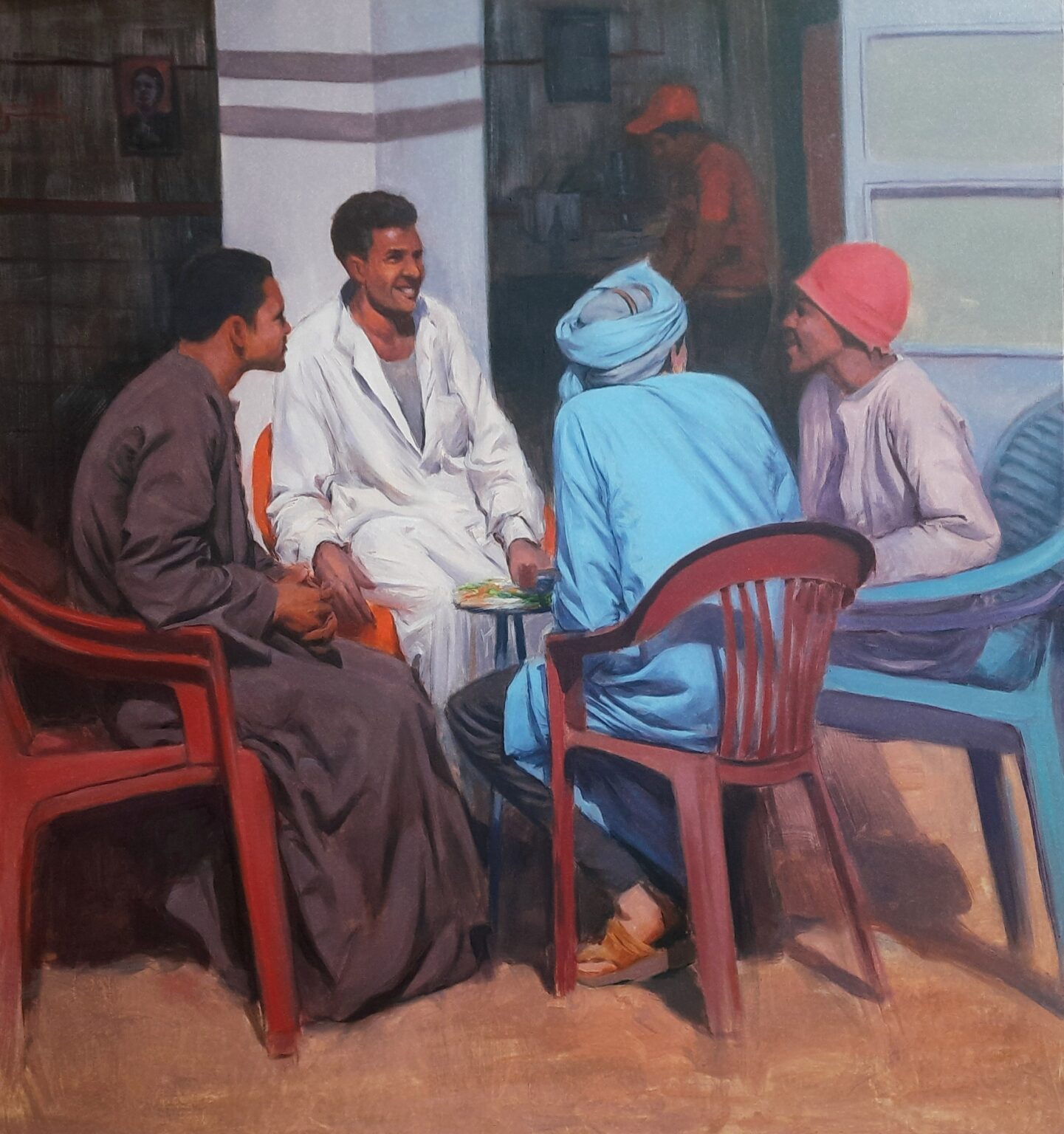 العنوان / ساعة صفا
السنة/ ٢٠٢٥
الخامة/ الوان زيتية
المقاس ١٠٠×١٠٨ سم