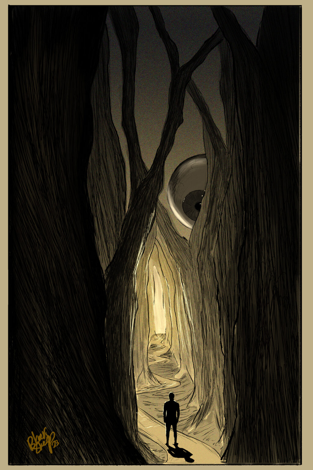 "The path  2023 digital art  "