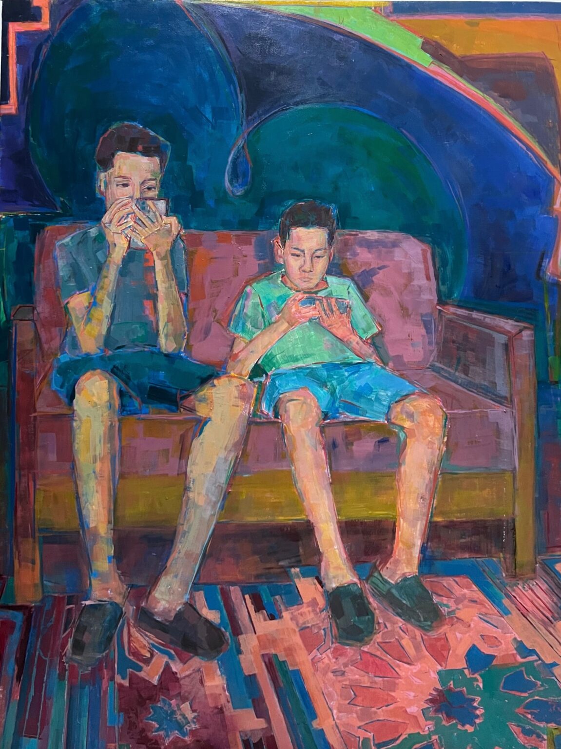 Nostalgia,2024, acrylic on canvas , 100x70 cm