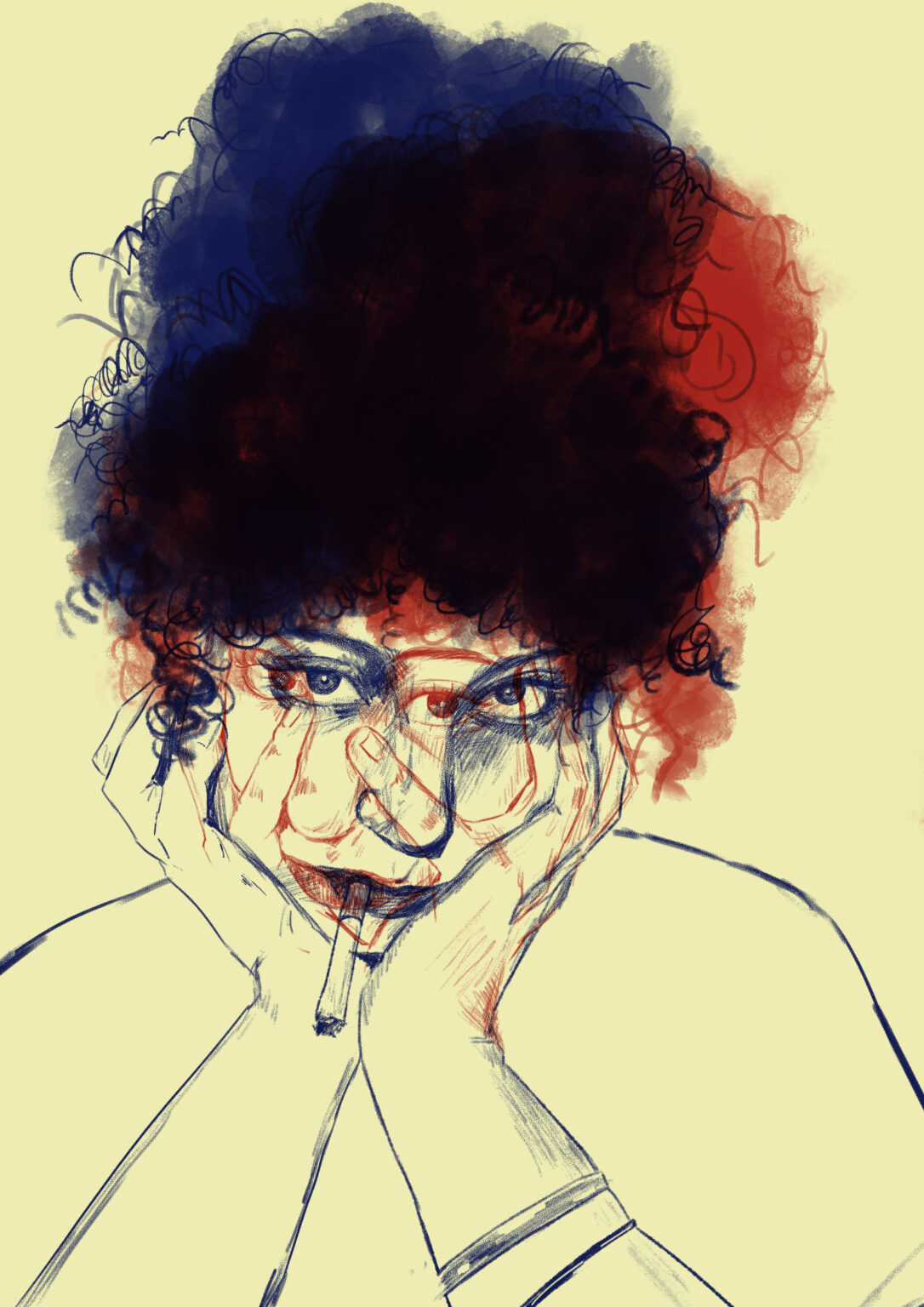 "self portrait  2025 digital art  "