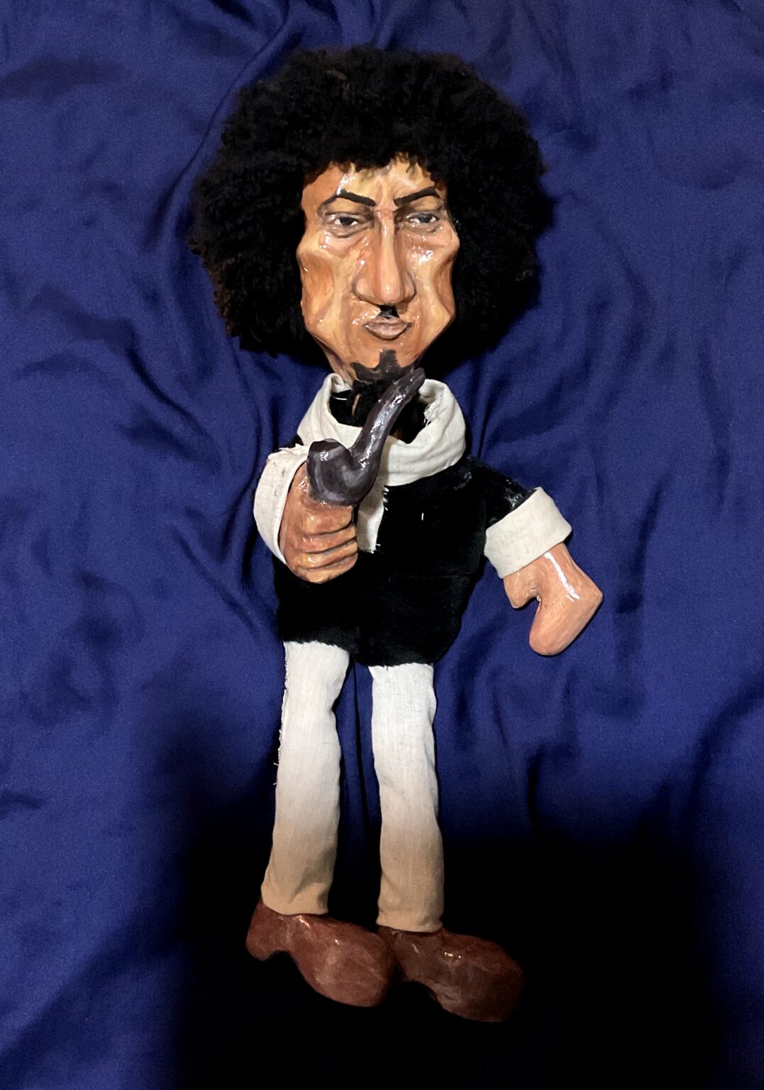 "أراجوز نجم 2026 Mixed Media on Blue Foam (sculpted) small-scale figure (dimensions variable) "
